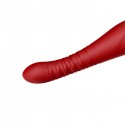 Смартвибратор-пульсатор Zalo - King Wine Red, кристалл Swarovski