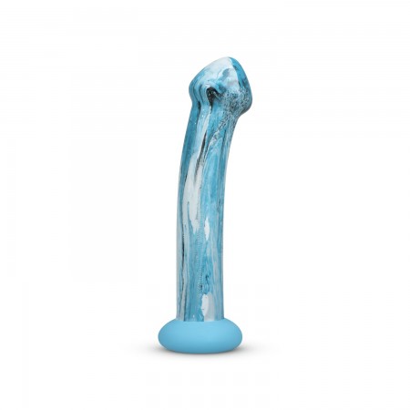 Скляний дилдо Gildo Ocean Ripple, об’ємна головка, ідеально для точки G
