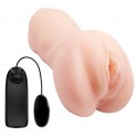 Мастурбатор з вібрацією CRAZY BULL-Realistic Pocket Pussy