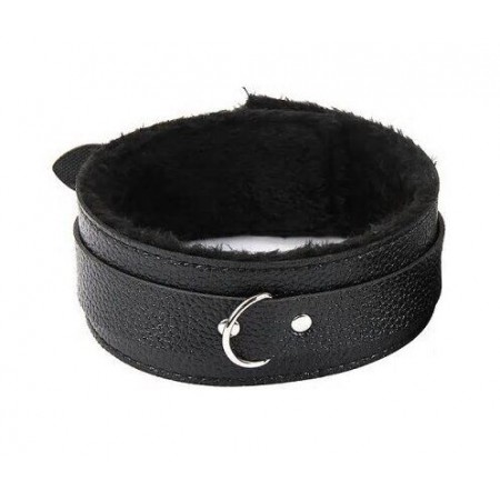 Ошейник с мехом, BLACK