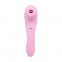 Вакуумный стимулятор с вибрацией Wooomy Smoooch Pink Clitoral Suction & Vibration