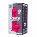 Фаллоимитатор с вибрацией SilexD Norman Vibro Pink (MODEL 1 размер 8,5in), двухслойный, диаметр 5см