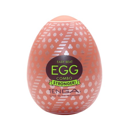 Мастурбатор-яйце Tenga Egg Combo, щільний TPE, пробник лубриканту 5 мл
