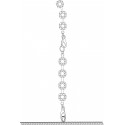 Комбінезон Noir Handmade F306 Mirage catsuit with jewelry rhinestone chain adorning the back - M