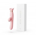 Вибратор с подогревом и вакуумной стимуляцией клитора Zalo - ROSE Vibrator Strawberry Pink