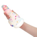 Фаллоимитатор с конфетти ADDICTION - PARTY MARTY - FROST & CONFETTI, силикон, 19 см