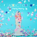 Фаллоимитатор с конфетти ADDICTION - PARTY MARTY - FROST & CONFETTI, силикон, 19 см