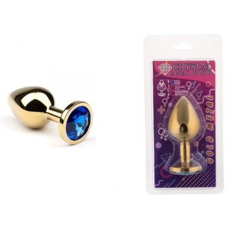 Анальная пробка, Gold Sapphire, M