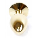 Анальний затор Boss Series - Jewellery Gold PLUG Light Blue S