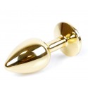 Анальная пробка Boss Series - Jewellery Gold PLUG Dark Blue S