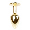 Анальная пробка Boss Series - Jewellery Gold PLUG Dark Blue S