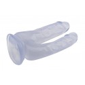 Анально-вагинальный фаллоимитатор на присоске CHISA Hi Rubber - 6.3 Inch Dildo Clear