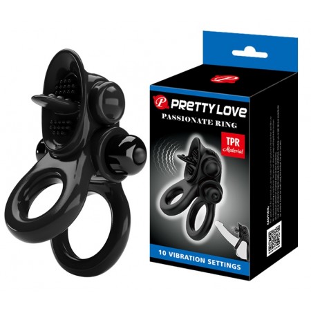 Эрекционное вибро кольцо Pretty Love Passionate Ring