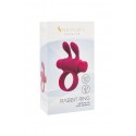 Ерекційне віброкільце S Pleasures Premium Rabbit Ring, рожеве, зі знімною віброкулею та вушками