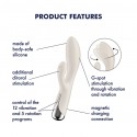 Вібратор-кролик з ротацією Satisfyer Spinning Rabbit 1 Beige, 3 мотори
