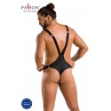 Чоловіче боді з люверсами Passion 028 HARRY L/XL Black, екошкіра, на шлейках