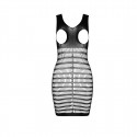Бодістокінг-сукня з відкритими грудями Passion BS092 black