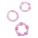 Набір з 3 шт ерекційних кілець STAY HARD-Three Rings Purple