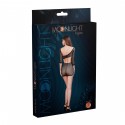 Мини-платье Moonlight Model 07 Black, глубокое декольте, открытая спинка