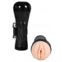 Вагіна - мастурбатор із вібрацією Boss Series: Vibrating Vagina cyber skin - Latarka
