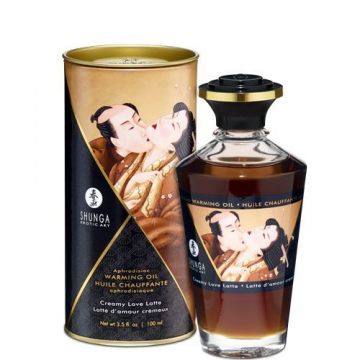 Купить - Разогревающее масло Shunga Aphrodisiac Warming Oil - Creamy Love Latte