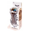 Анальная пробка Boss Series - Jewellery Dark Silver BUTT PLUG Light Blue