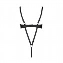 Боди из экокожи CELINE BODY black S/M - Passion: с доступом, открытый