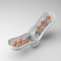 Мастурбатор Tenga Flip Orb — Orange Crash, з можливістю зміни тиску та стимулювальними кульками всер