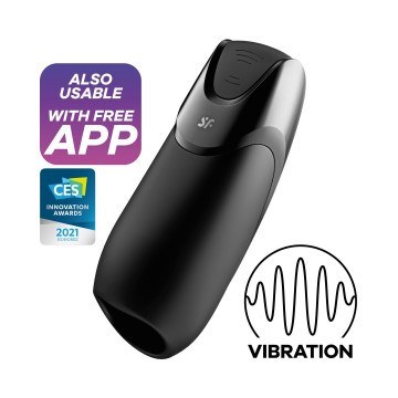 Купить - Смарт-мастурбатор с вибрацией Satisfyer Men Vibration+, 2 мотора, 14 режимов, водонепроницаемый