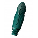 Компактная смарт секс-машина Zalo - Sesh Turquoise Green, 2 насадки, пульт ДУ, кристалл Swarovski