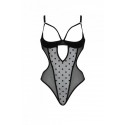 Еротичне боді Passion MARINA BODY, S/M, black, з відкритими чашками