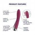 Вибратор точки G с вращением Satisfyer Spinning Vibe 1 Red, 2 мотора