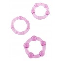 Набор из 3 шт эрекционных колец STAY HARD - Three Rings Purple,