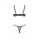 Эротический комплект Passion MARINA SET WITH OPEN BRA, S/M, beige, открытые чашки