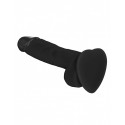 Реалистичный фаллоимитатор Strap-On-Me SOFT REALISTIC DILDO Black - размер M