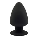 Анальная пробка SilexD (Model 1 size L), двухслойная, силикон+Silexpan, диаметр 7,5 см