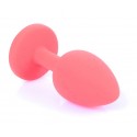 Силиконовая анальная пробка Boss Series - Jewellery Red Silicon PLUG Medium Blue M