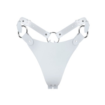 Купить - Трусики из натуральной кожи Feral Feelings - String Bikini White