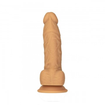 Фаллоимитатор Naked Addiction - Silicone Dual Density Dildo Vanilla, вибропуля в подарок, 20.3 см