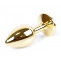 Анальная пробка Boss Series - Jewellery Gold PLUG Pink S