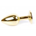 Анальная пробка Boss Series - Jewellery Gold PLUG Pink S