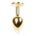 Анальная пробка Boss Series - Jewellery Gold PLUG Pink S
