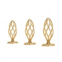 Анальная пробка LOCKINK SEVANDA Hollow Spiral Golden Metal Anal Plug - M размер