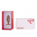 Анальная пробка LOCKINK SEVANDA Hollow Spiral Golden Metal Anal Plug - M размер