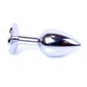 Анальная пробка Boss Series - Jewellery Silver PLUG Pink S
