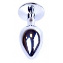 Анальная пробка Boss Series - Jewellery Silver PLUG Pink S
