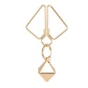 Затискачі для сосків з важкою підвіскою LOCKINK Nipple Clamps with Heavy Pendant - Golden