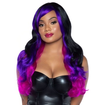 Купить - Leg Avenue Allure Multi Color Wig Black/Purple