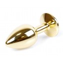 Анальний затор Boss Series - Jewellery Gold PLUG Green S