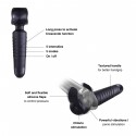 Мастурбатор-вибромассажер Manwan MAN.WAND EVO Black Plum, отлично для пар, виброминет
